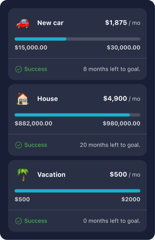 saving goals example