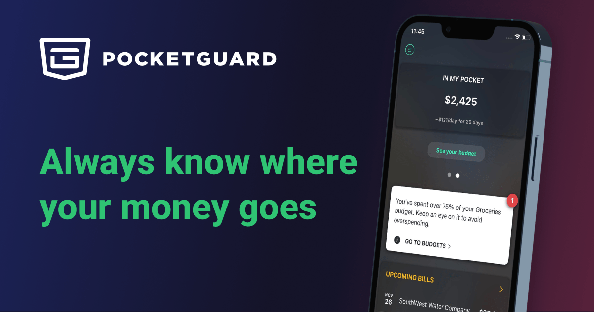 PocketGuard: Budgeting App & Finance Planner