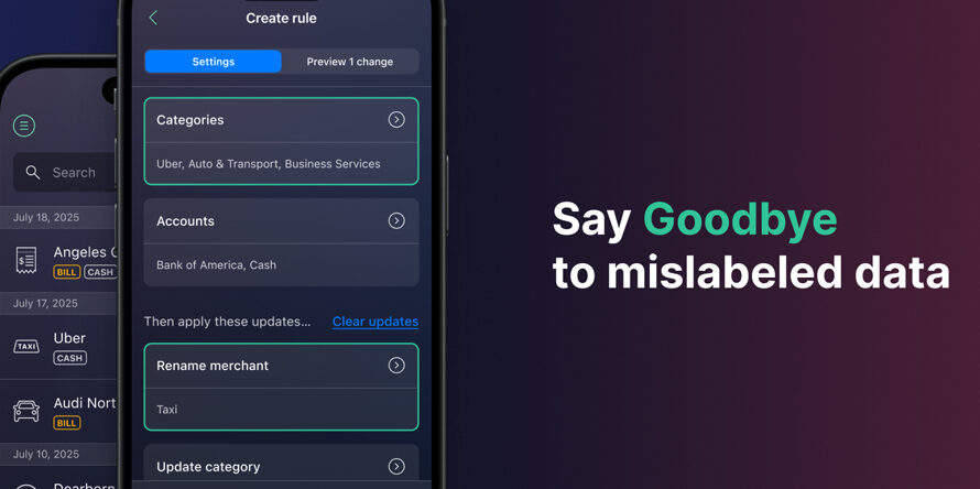 Introducing Transaction Rules: Total Control Over Your Spending Data (Mobile)